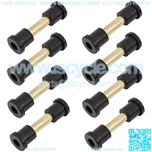 Golf Cart Spring Bushings 16Pcs & Sleeve 8Pcs Fits Club Car DS Golf Cart G&E 1981+ and EZGO TXT 1996-2017,Front & Rear/Shackle,1012303 1015583