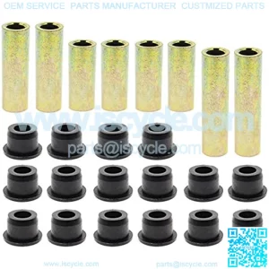 Front Lower Spring + Front Upper A Arm Suspension for Club Car DS Bushing Kits by Carbhub, Replace Urethane Bushings 1016346, Inner Bronze Sleeve 1016349, Outer Bronze Sleeves 1016350