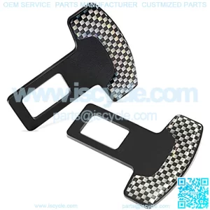 Seat Belt Clip - 2 Pack Car Seat Belt Clip Alarm Stopper Silencer Auto Metal Seat Belt Buckle Insert Plug Universal for All Vehicles Cars
