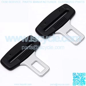 Car Seat Belt Clip, Universal Seat Belt Buckle, Car Seatbelt Seat Silencer, Auto Buckle Alarm Stopper, Universal Auto Metal Car Seat Belt Plugs Car Seat Belts Silencers Accessories for Most Vehicles (Black)