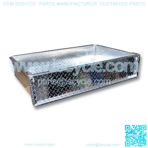 Aluminum Diamond Plate Cargo Box Golf Cart - Choose Model Specific Bracket