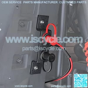 UTV Car Battery Jump Post Starter Jumpstart Battery Terminals Relocation Kit Remote Battery Charging Tool Jumper Terminals Work for UTV ATV Car Trucks RV Tractor Mower Diesel Boat