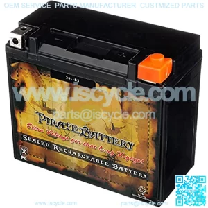 Rechargeable YTX20L-BS Motorcycle Battery - Replaces EBX20L-BS, ETX20L, PTX20L-BS, GTX20L-BS - 270 CCA - Pirate Battery