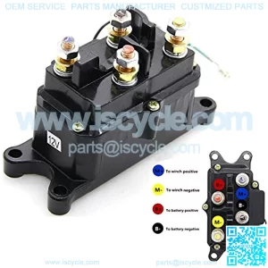 12V 250A Winch Solenoid Relay Contactor Thumb Truck for ATV UTV 4x4 Vehicles