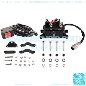 Remote SW & RLY Assy RUNVA 5600.3060 Universal Replacement Contactor/Relay with Handlebar Rocker Switch Kit for 2000-3600 lb. ATV Winches