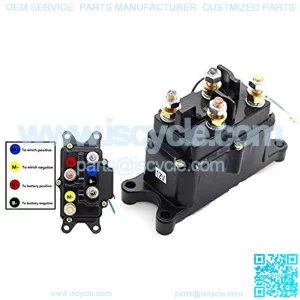 Winch Solenoid Relay Contactor Thumb Truck 12V 250A for UTV ATV 4x4 Vehicles-for 63070,62135, 74900, 2875714, 70715 for 63070 Warm,12 Volt, 4-Terminals