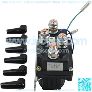12V 500A Heavy Duty Waterproof Winch Solenoid, ATV UTV Winch Solenoid Contactor Relay Upgrade Albright Equiv for up to 17,000lb Winches Replacement