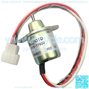 SA4562T SA4850 SA-4562T M806808 12V Fuel Shut Off Solenoid Valve for Riding Mower 1435 1445 Lawn Tractor X950R Hyundai Excavator R55-7 R60-7 Yanmar Engine 4TNE84 3TNV70