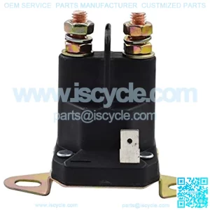 Starter Solenoid Valve Starter for Solenoid 12V 3 Terminals Copper Contact Black Solenoid Relay Switch fits for Husqvarna Most Riders and Zero Turn mowers Bluebird Dixon Husqvarna Yazoo 539101714