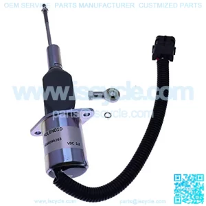 Electric Fuel Shut Off Run Solenoid RE53507 Cutoff Stop Motor for 8.1L John Deere 4555 4755 4955 4560 4760 4960 Tractors