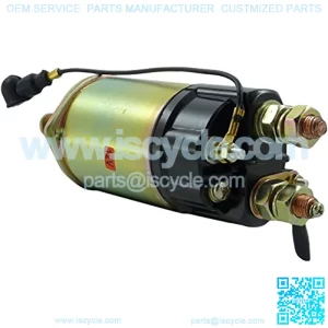 New Starter Solenoid 12V 3 Terminal Intermittent Duty Cycle compatible with John Deere Agco Allis Chalmers Onan Caterpillar Case Ag & Ind Eqp 046500-0010 0465000010 053400-1560 0534001560 053400-1720