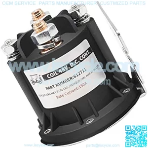 EZGO TXT 48 Volt Solenoid for Electric 2010-Up & All 48V MPT 800/1000 Vehicles Golf Cart,OEM 612711