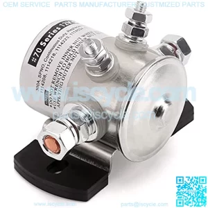 Max 250A Continuous Duty 12V Solenoid Relay for Golf Cart EZGO Marathon 1979-1994 Gas, Forklift, Tractor, RV, Marine, Motor, Winch, OEM# 16542-G1 70-111224 3635820 1114208 1114218 1114223