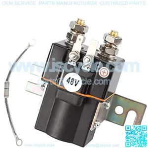 Club Car 48V 4 Terminal Solenoid Coil, Fits 1995-UP DS and 2004-2008 Precedent Golf Carts, OEM# 101908701 102774701, 5722 Suit(Solenoid and Resistor Assembly)