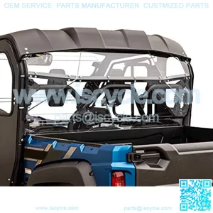Lightly Tinted Rear Windshield for 2013+ Yamaha Viking (3-Seater) | Made in USA | Easy Install | 1/4" Thick Polycarbonate that is 250 Times Stronger than Glass! | Ride Year Round in Comfort!