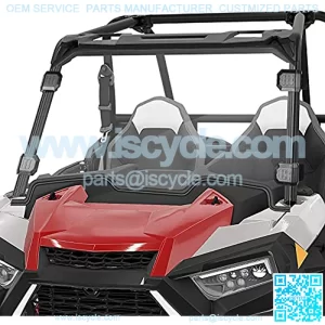 Hard Coated Polycarbonate Clear UTV Full Windshield for Polaris Razor, 2019-2021 RZR XP 1000, 2019-2021 RZR XP 4 1000, 2019-2021 RZR XP Turbo, 2019-2021 RZR XP 4 Turbo