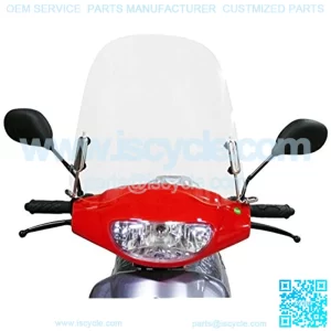 Scooter Windshield 3 millimeters Clear Plastic Acrylic comes with mounting hardware