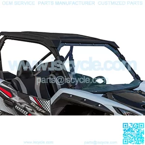 SuperATV Full Windshield for 2020+ Kawasaki Teryx KRX 1000 | 1/4 Inch Thick Clear Standard Polycarbonate | Non Scratch-Resistant | 250 Times Stronger than Glass | Protects Against Debris