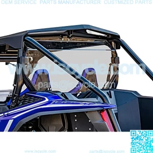 SuperATV Rear Windshield for 2019+ Honda Talon 1000X / 1000R (2-seat model only) | 1/4" Thick Clear Polycarbonate 250x Stronger Than Glass | Easy Install | Protects from Flying Debris