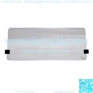 Clear 2 Piece Windshield for Club Car Golf Cart - Fits 1982-2000