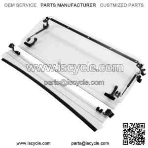 For CFMOTO UForce 1000 2019-2021 Front Vented Full Clear Flip Windshield