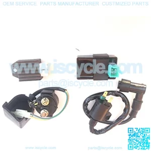 Ignition Coil Solenoid Relay Voltage Regulator CDI for 50cc 90cc 110cc 125cc Taotao Scooter ATV Dirt Bike and Go Kart