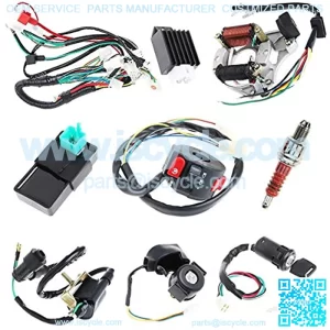 Complete Electrics Stator Coil CDI Wiring Harness for 4 Stroke ATV KLX 50cc 70cc 110cc 125cc-atv wiring harness