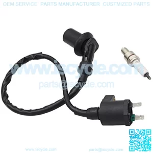 Engine Ignition Coil Spark Plug Compatible with GY6 50cc-150cc Motorcycle Honda ATV Dirt Bike Kymco Scooter Moped Go Kart