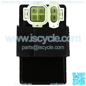 6 Pins CDI Igniter Module Box, Motorcycle Electronic Igniter 4 Wheeler Quad Bikes Coil Solenoid Relay Voltage Regulator for GY6 50cc 125cc 150cc ATV Moped Scooter GO KART (1 pc)