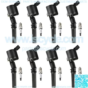 ENA Set of 8 Spark Plug and 8 Ignition Coil Pack Compatible with Ford Mercury 2000 2011 F-150 Lincoln Town Car Grand Marquis Expedition Explorer E-150 Crown Victoria 4.6L Replacement for FD503 SP413