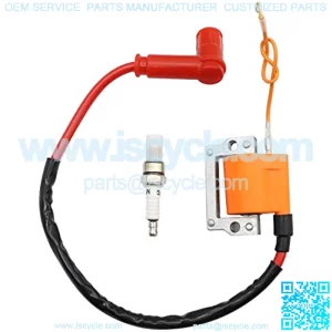 Ignition Coil & Spark Plug Compatible with Yamaha G1 Gas 2 Cycle Golf Cart 1979-1989 355-82310