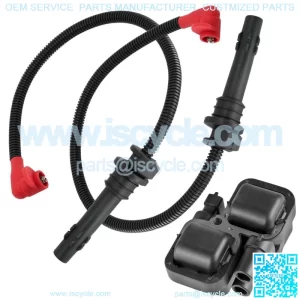 Ignition Coil with Spark Plug Wires for Polaris Ranger 1000 XP 2017-2018 (For: Polaris)
