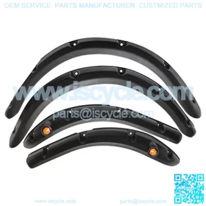 Precedent Golf Cart Fender Flares with Running Lights - Set of 4pcs (Front and Rear)