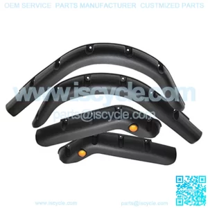 1995-2013 Golf Cart Fender Flares with Running Lights - Set of 4pcs (Front and Rear)