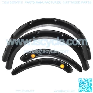 RXV Sdard Golf Cart Fender Flares (Front and Rear) with Running Lights  - Set of 4 pcs (RXV 2008-2015)
