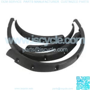 EZGO RXV Golf Cart Fender Flares Set of 4 with Hardware Fits 2008 - 2015