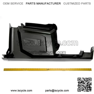 Polaris Ranger Left Hand Center Fender with Rocker, Gloss Black,  OEM Part 5450352-070, Qty 1