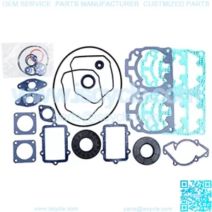 Full Engine Gasket Set 594.4 cc Engine Type 600 GSX, GTX 600 HOSport,LTD 2004-2008 Snowmobile Liquid Cooled 2 Cylinder PWC 123-15010