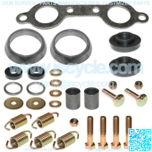 Exhaust Muffler Gasket Kit for Polaris Sportsman 700 4X4 2002 2003 2004