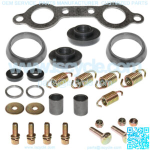 Exhaust Muffler Gasket Kit for Polaris Sportsman 700 4X4 EFI 2005 2006