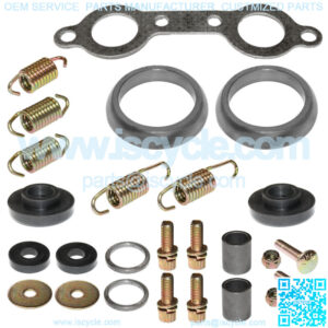 Exhaust Muffler Gasket Kit for Polaris Ranger XP 700 4X4 EFI 2005