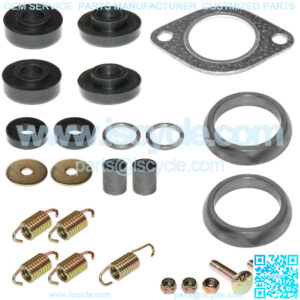 Exhaust Muffler Gasket Kit for Polaris Sportsman 500 6X6 2004 2005 2007 2008