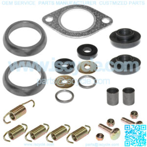Exhaust Muffler Gasket Kit for Polaris Sportsman 500 6X6 2000 2001 2002 2003