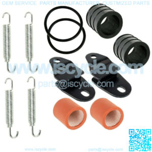 Exhaust Muffler Joint Gasket Spring Stay Kit For Yamaha Banshee 350 YFZ350 87-06