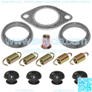Exhaust Muffler Gasket Kit for Polaris Ranger Crew 500 4X4 2011 2012