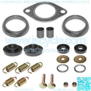 Exhaust Muffler Gasket Kit for Polaris Ranger 500 2X4 Carb 2006 2007 2008 2009