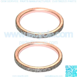 2 Exhaust Muffler Pipe Gaskets for Polaris 3087957