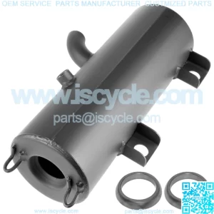 Exhaust Muffler Silencer W/Gaskets for Polaris Scrambler 500 4X4 2X4 2000-2012