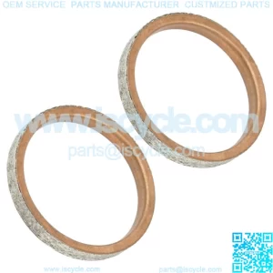 2 Exhaust Muffler joint exhaust Gasket For Yamaha V-Star 650 XVS650 1998 - 2010