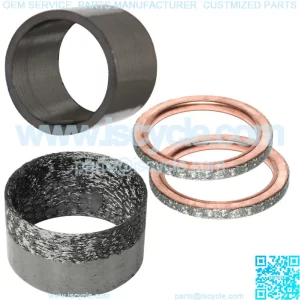 Exhaust Pipe Muffler Gaskets for Yamaha Raptor 660R YFM660R Le Se 2001-2005